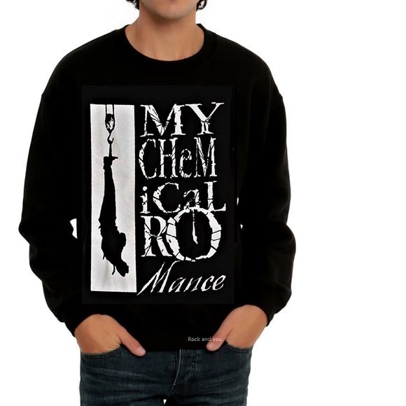 My Chemical Romance Hang 'Em High emo punk rock Crew Pullover L NWT - Picture 1 of 3